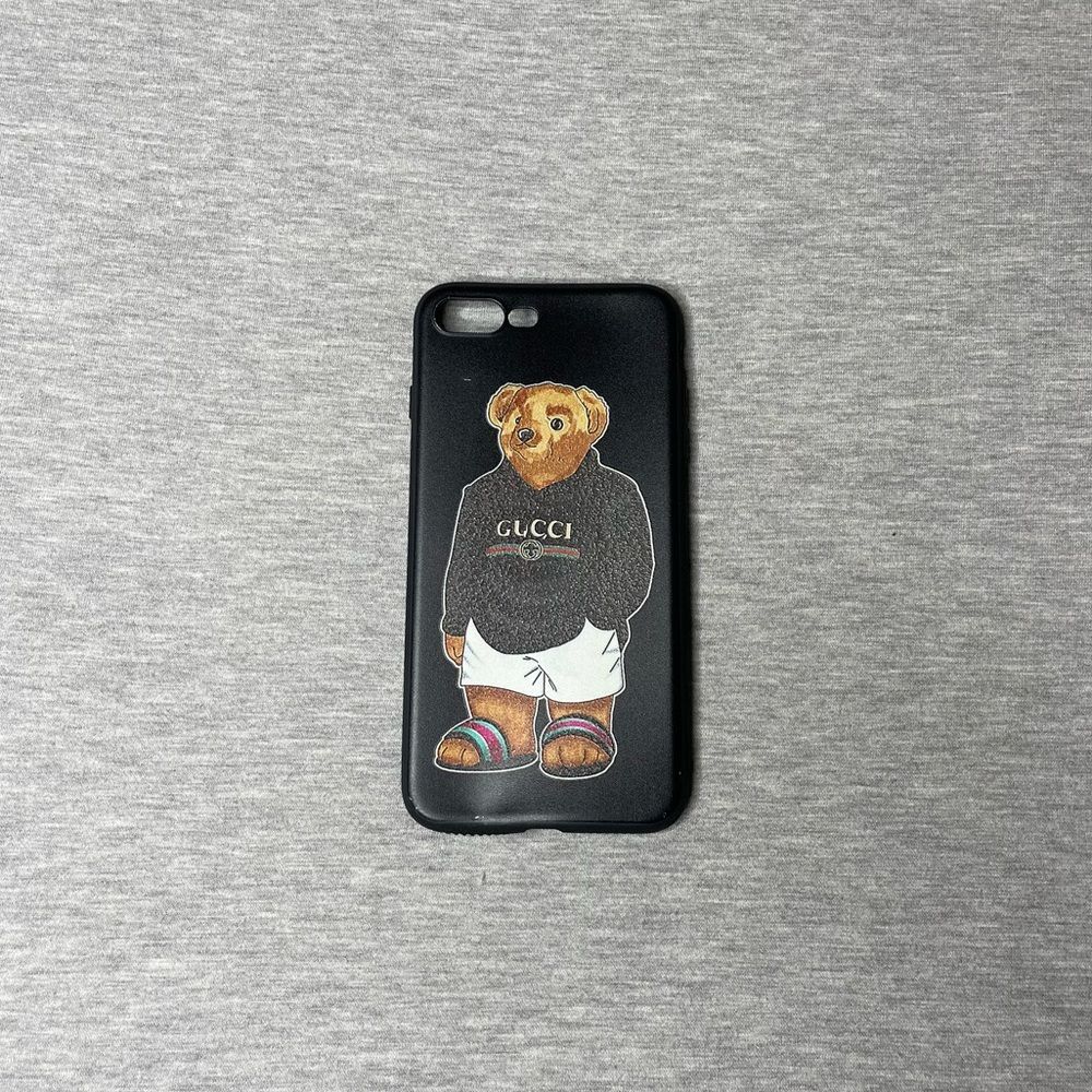 Luxury Fashion Stylish Hoodie Bear Protective Flexible IPhone 8 Plus Case